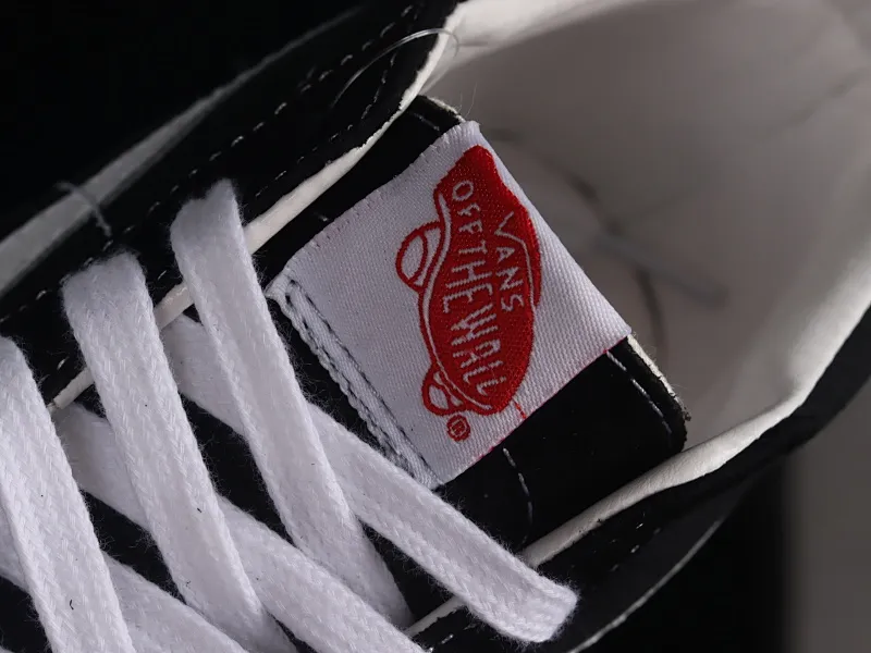 All categories Vans Vans series Vans Mid Vans China Vans Vault OG SK8-Mid Lx Vans high-end branch simple black and white mid-top casual sneakers VN0A4BVCBA2